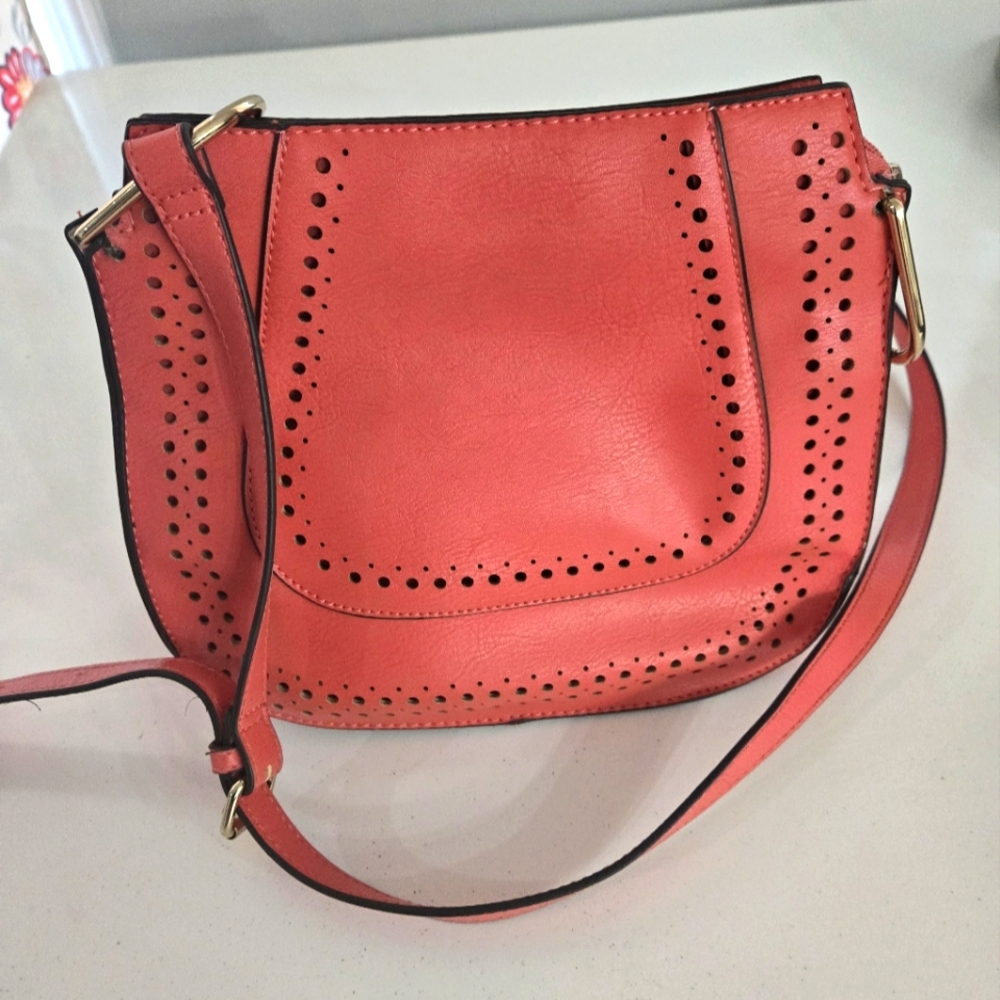 FRANCO SARTO CORAL CROSSBODY BAG